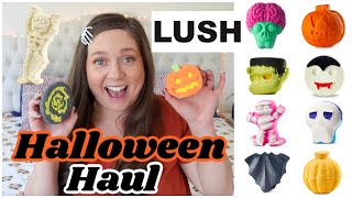 LUSH 2024 HALLOWEEN HAUL!!!! Bath Bombs \u0026 Bubble Bars 👻🎃🖤🧡👀