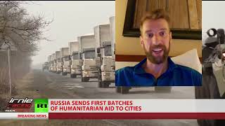 Russia sends 100 Tons of Food / Medicine to Ukraine (RT News Censored In Europe) #irnieracingNews