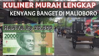 KULINER DI MALIOBORO SAMPAI KENYANG | CHALLENGE Rp 20.000