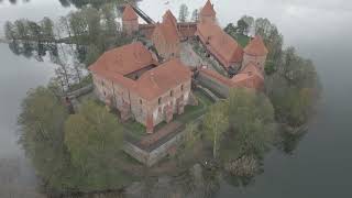 TRAKAI DRONE 4K BEAUTIFULL CITY  CREATIVE AERIAL FOOTAGE LITHUANIA LIETUVA🇱🇹Castle of Trakai