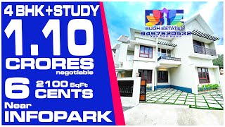 New 4BHK Luxury Villa for Sale in Ernakulam | Near Infopark | Price 1.10 Crores and Negotiable