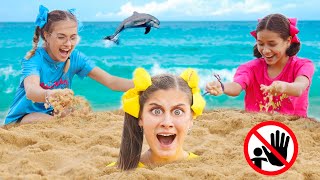 Mileninha Learn Rules of Conduct for Kids on the Beach 2