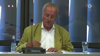 Theo Hiddema stelt een vraag over de integriteit van het RIVM aan Jaap van Dissel