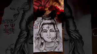 Om Namah Shivaya🕉️🕉️#shorts #youtubeshorts #india #drawing #anu #shortfeed #trending #status