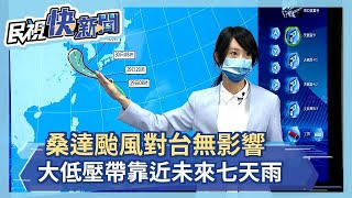 桑達颱風對台無影響  大低壓帶靠近未來七天雨－民視新聞