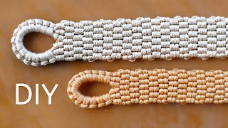 SNAKESKIN MACRAME BRACELET DIY UNISEX JEWELRY