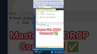 SQL DROP Command Explained in 1 Minute | SQL Tutorial #drop #table #sql