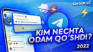 GURUHGA KIM QANCHA ODAM QO'SHGANINI XISOBLOVCHI