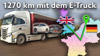 E-Truck Transport geheimnisvoller Autos von Liverpool nach Köln + Scania 40R mit digitalem Cockpit