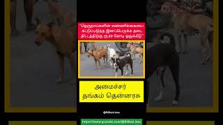 “தெருநாய்களின் எண்ணிக்கையை கட்டுப்படுத்த இனப்பெருக்க தடை திட்டத்திற்கு ரூ.20 கோடி ஒதுக்கீடு”#tamil