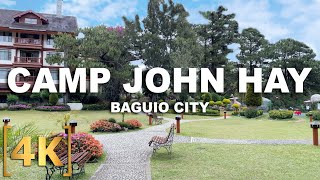 Walking tour inside Camp John Hay | Baguio City | 4K | Tour From Home TV | Benguet, Philippines