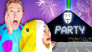WE SNEAK INTO HACKER HALLOWEEN PARTY at BLACK PYRAMID Going Undercover in Costume Disguises!