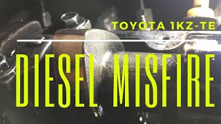 Toyota Diesel misfire running rough hiace hilux 1kz-te