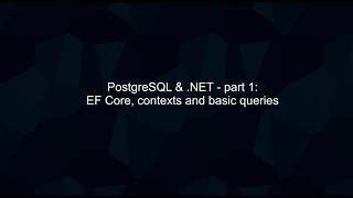 PostegreSQL in .NET 10: Setup, Migrations & CRUD (Episode 1)