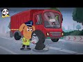 safety on a rainy day safety cartoon police cartoon kids cartoon sheriff labrador babybus