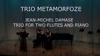 Jean-Michel Damase Trio for two flutes and piano performed by trio Metamorfoze