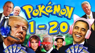 US Presidents Open Pokemon Cards 1-20