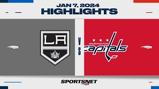 NHL Highlights | Kings vs. Capitals - January 7, 2024