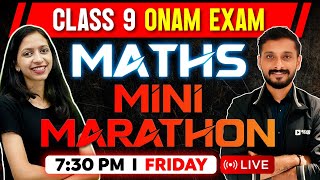 Class 9 Maths  Onam Exam | Maths Mini Marathon | Exam Winner Class 9