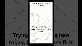 Day 10 learning how to animate #art #flipaclipanimator #flipaclipanimatics #dragon #tahliz #digital