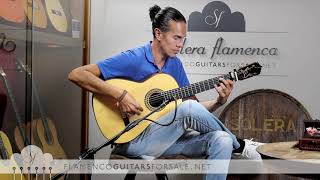 Rafael Romero 1994 flamenco guitar for sale played by Alberto Fernández