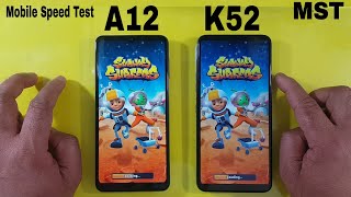 Samsung Galaxy A12 4GB Ram vs LG K52 4GB Ram Speed test MST official