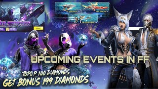 UPCOMING EVENT IN FREE FIRE - Rank Year 2025 Rewards| M1887 Solari Burst | Next TOP UP FF