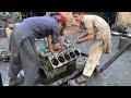 Mercedes v10 Engine Restoration in Budget  How to Rebuild Destroyed Truck Engine with Basic Tools
