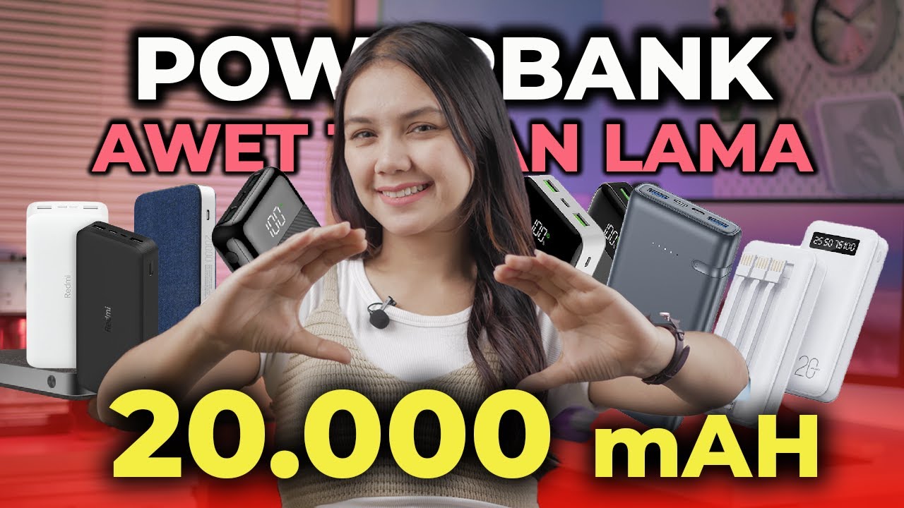 10 REKOMENDASI POWERBANK 20000mAH TERBAIK | Powerbank 20 Ribu MAH ...