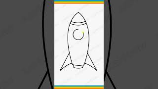 Draw Rocket 🚀🚀 | How to draw Rocket .. #shorts