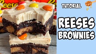 Oreo & Reese's Brownies! tutorial #Shorts