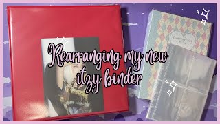 Rearranging my new ✨ ITZY ✨ binder