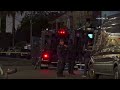 lapd swat deploys tear gas on barricaded suspect