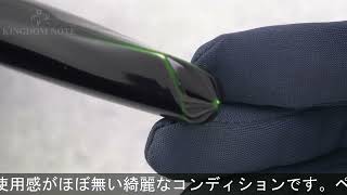 NAKAYA 中屋万年筆 万年筆 背鰭 Ver.2 緑溜 軟中字 (染め分けペン先)