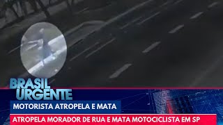 Motorista atropela morador de rua, mata motociclista em rodovia de SP | Brasil Urgente