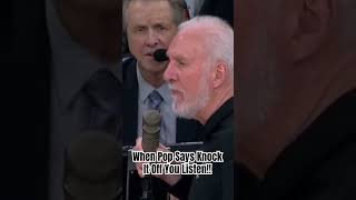 Gregg Popovich Tells His Own Fans To Stop Booing Kawhi Leonard | Clippers Vs Spurs #shorts