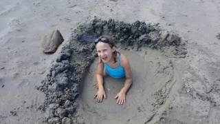 Galveston beach buried alive