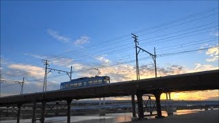 阪堺電軌 大和川橋梁[The bridge of Hankai Tramway at Yamato River]