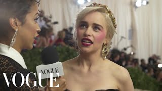 Emilia Clarke on the Final Season of Game of Thrones | Met Gala 2018 With Liza Koshy | Vogue
