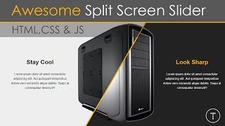 Awesome Split Screen Slider Using CSS3 & JavaScript