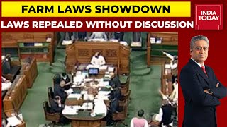 All Three Farm Laws Repealed In Parliament, Opposition's Demand For Debate Shot Down | News Today