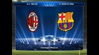PES 2019 Barcelona vs Ac Milan final liga champions
