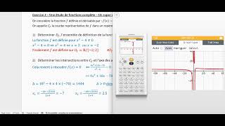 Etude de fonctions - Cas d'une fonction rationnelle.