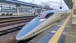 500 Series Shinkansen at Himeji Station (V8 KODAMA) 4K 60FPS