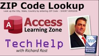 Microsoft Access ZIP Code Lookup Template - SHORT VERSION - TechHelp (Post, Postal Code)