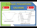 CARA MUDAH GAMBAR PENAMPANG SALURAN DRAINASE DI AUTOCAD