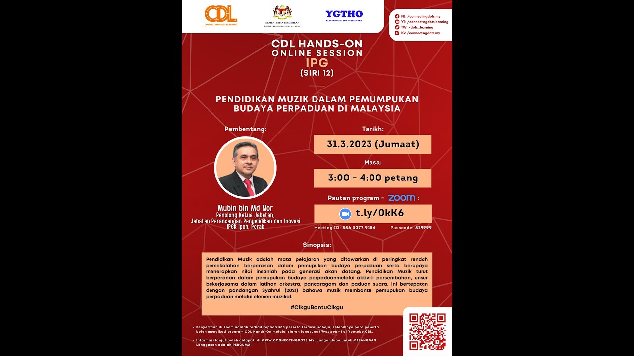Cdl Hands On Online Session Ipg Siri 12 Pendidikan Muzik Dalam