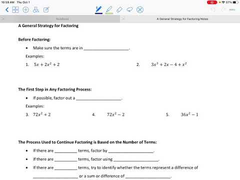 A General Strategy For Factoring - YouTube