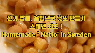 How to make 'Natto ' fermented soy beans in Sweden.