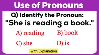 Use of Pronouns with Explanation | Parts of Speech | Pronoun Exercise | Mock Test | Quiz | #pronouns